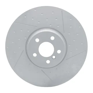 R1 Concepts PPP-31131D Carbon Alloy Dimpled & Slotted Brake Rotor